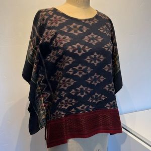 Ikat soft cotton boxy top from Thailand
